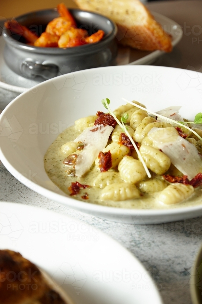 Creamy soup bowl - Australian Stock Image
