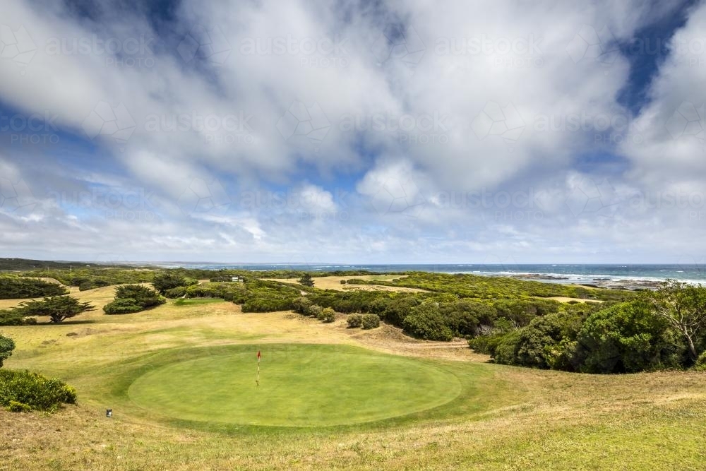 Currie golf course on King Island - Australian Stock Image