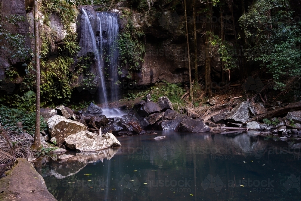 Curtis Falls waterfall - Australian Stock Image