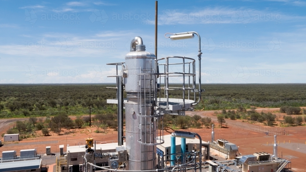 cylindrical storage tank. - Australian Stock Image