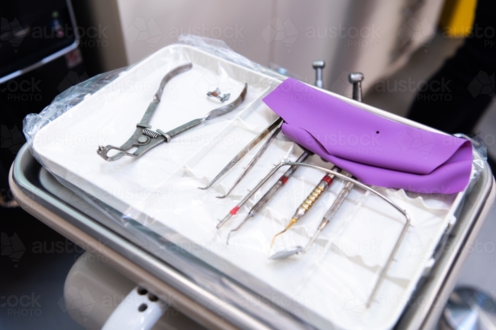 Dental tools and instruments - Australian Stock Image