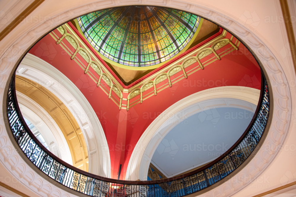Dome in the Queen Victoria building - Australian Stock Image