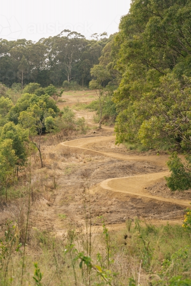 downhill mountain biking - Australian Stock Image