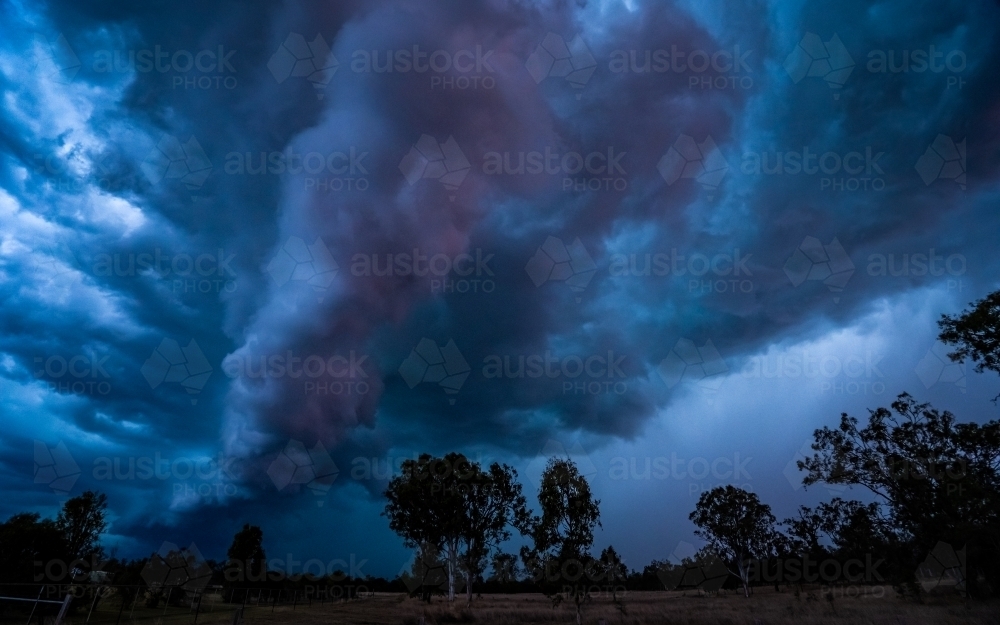 Dramatic summer storm Clouds - Australian Stock Image