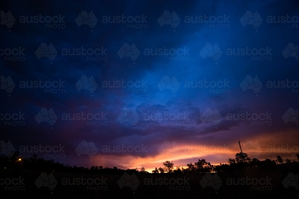 Dramatic summer storm Clouds - Australian Stock Image