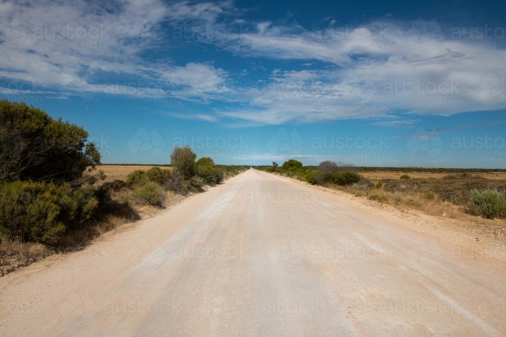 empty dirt road in rural Australia - Australian Stock Image