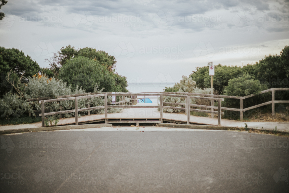 Entrance to the beach - Australian Stock Image
