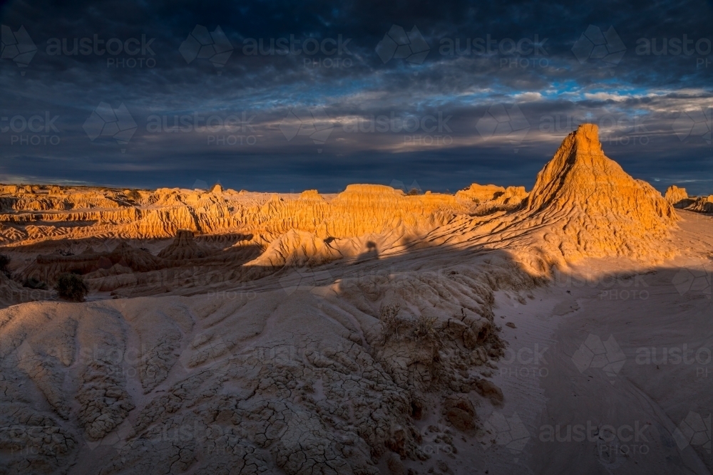 Eroded formations of the desert rock and sand in outback Australia - Australian Stock Image