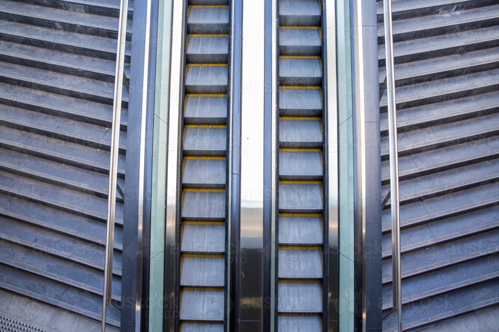 escalators and stairs in Brisbane - Australian Stock Image