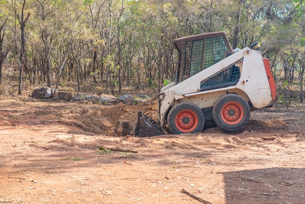 Excavator clearing - Australian Stock Image