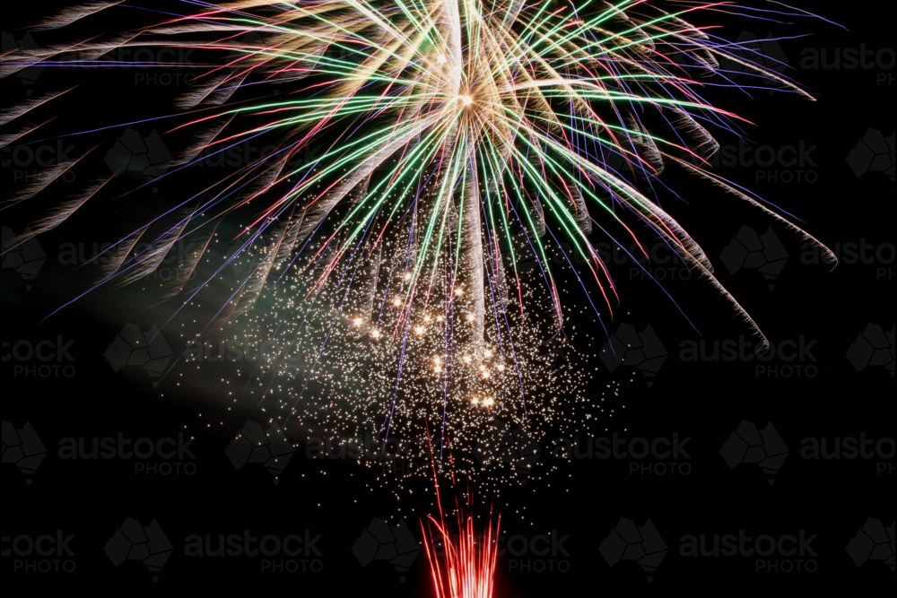 Fireworks - Australian Stock Image