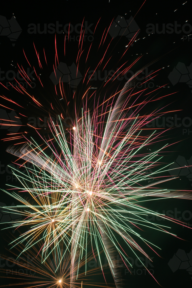 Fireworks - Australian Stock Image