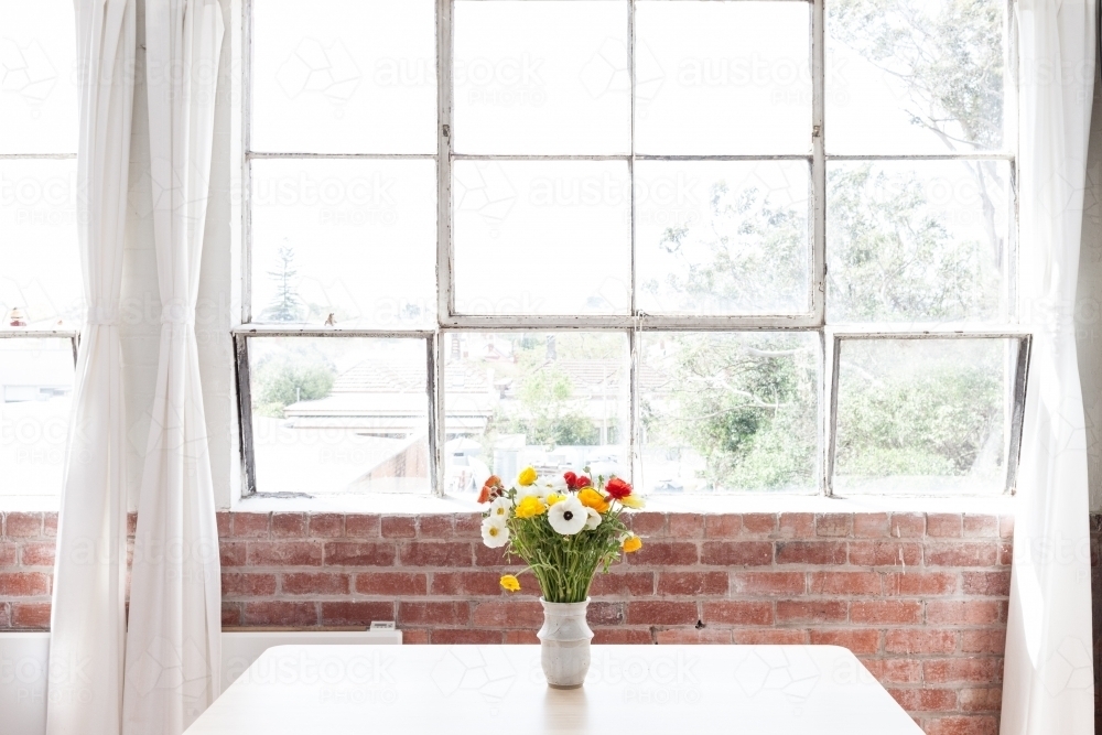 Flowers on table - Australian Stock Image