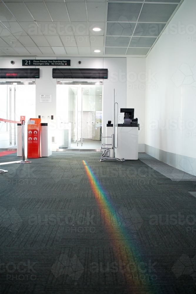 Gate in airport terminal - Australian Stock Image