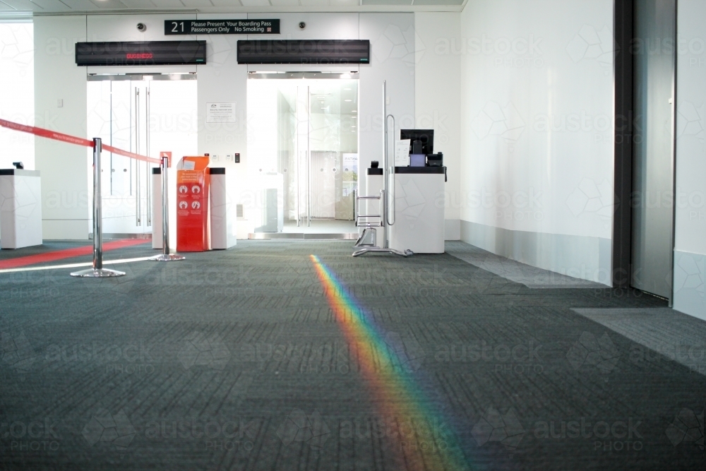 Gate in airport terminal - Australian Stock Image