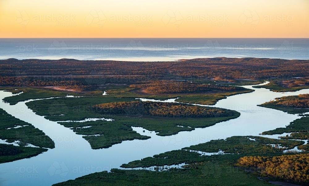 Graham Creek Curtis Island - Australian Stock Image