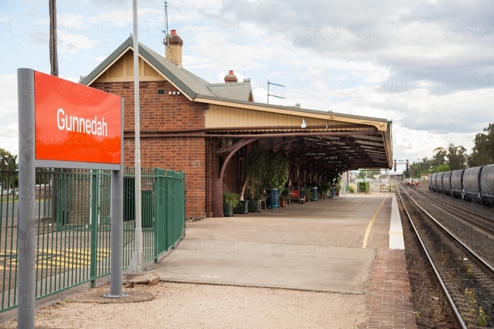 Gunnedah train station - Australian Stock Image