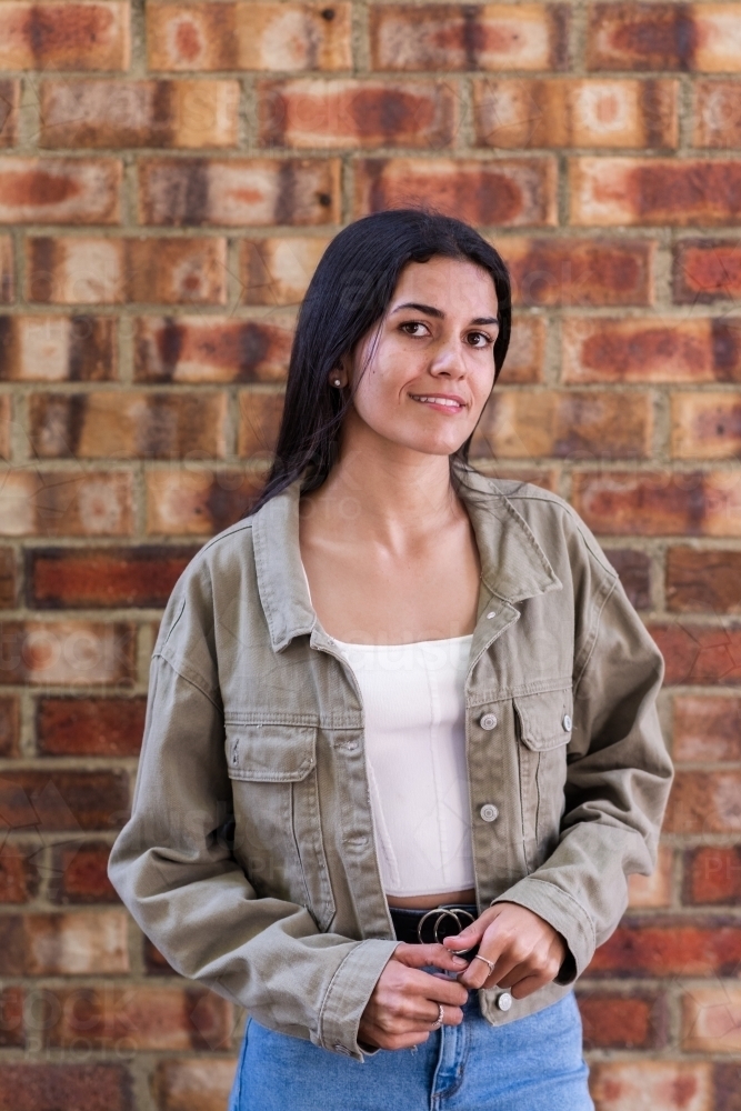 happy aboriginal woman - Australian Stock Image