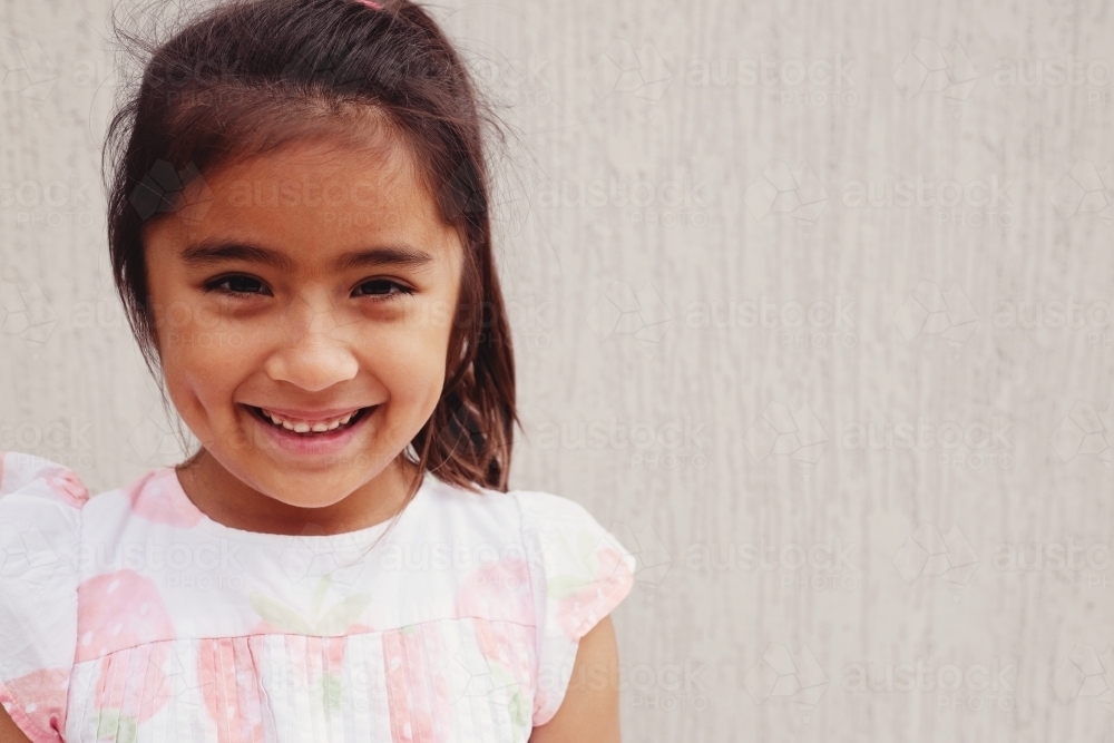 Image of Happy multicultural young girl - Austockphoto