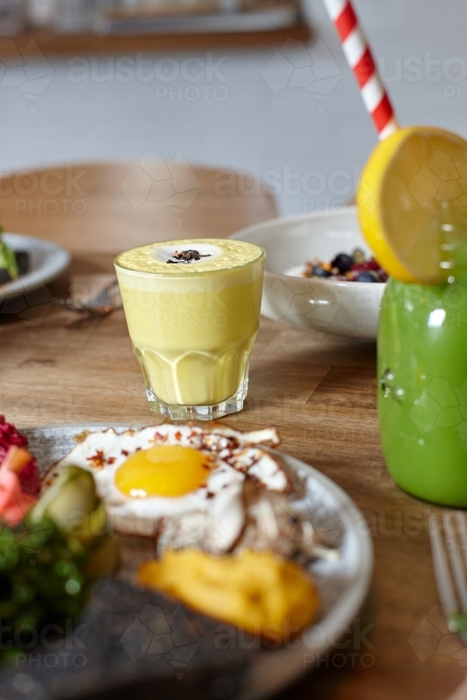 Healthy vegetarian meal ready to eat - Australian Stock Image