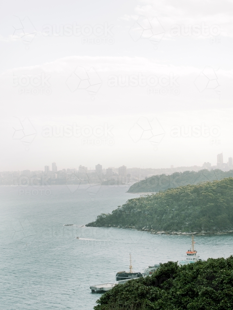 High Vantage View of Sydney Harbour - Australian Stock Image