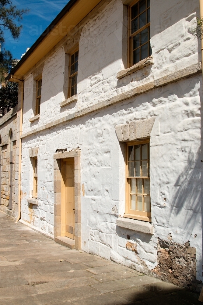 historic Cadmans Cottage in The Rocks - Australian Stock Image
