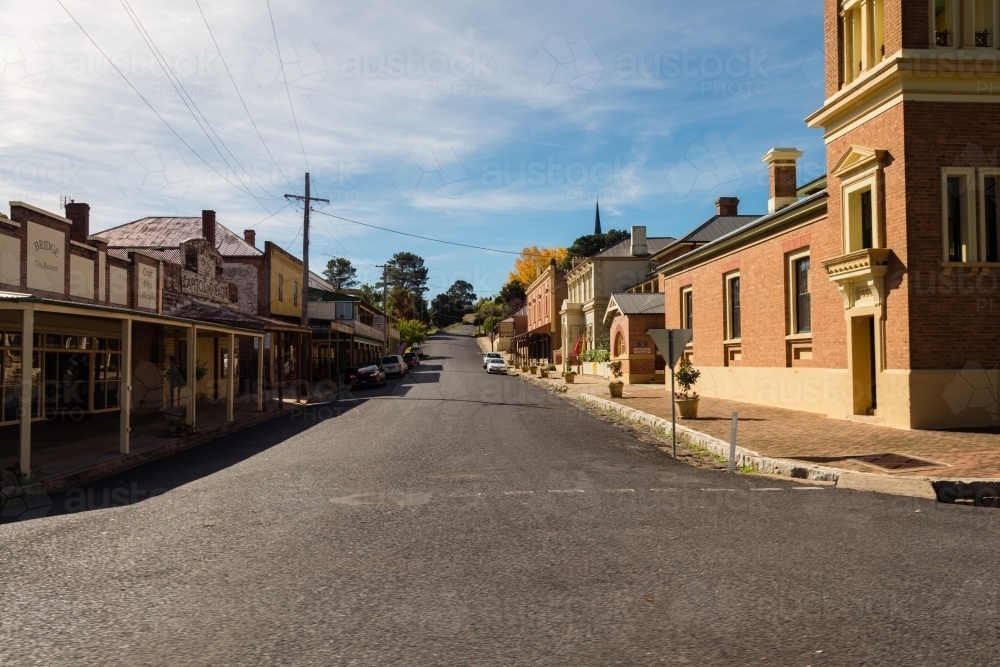 historic old country town in rural NSW, empty - Australian Stock Image