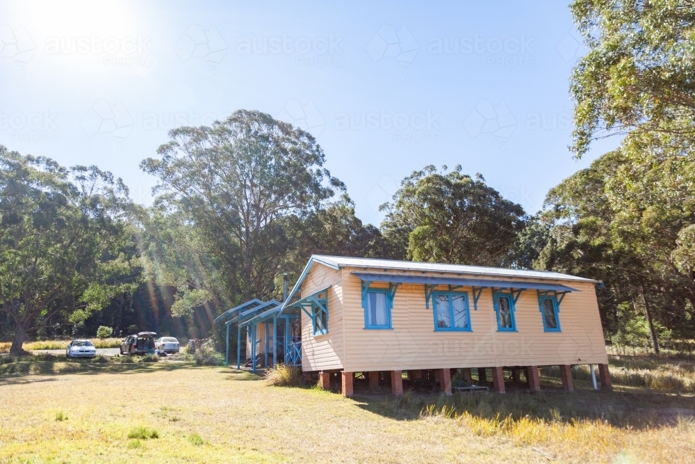 Holiday house cabin in remote location - Australian Stock Image