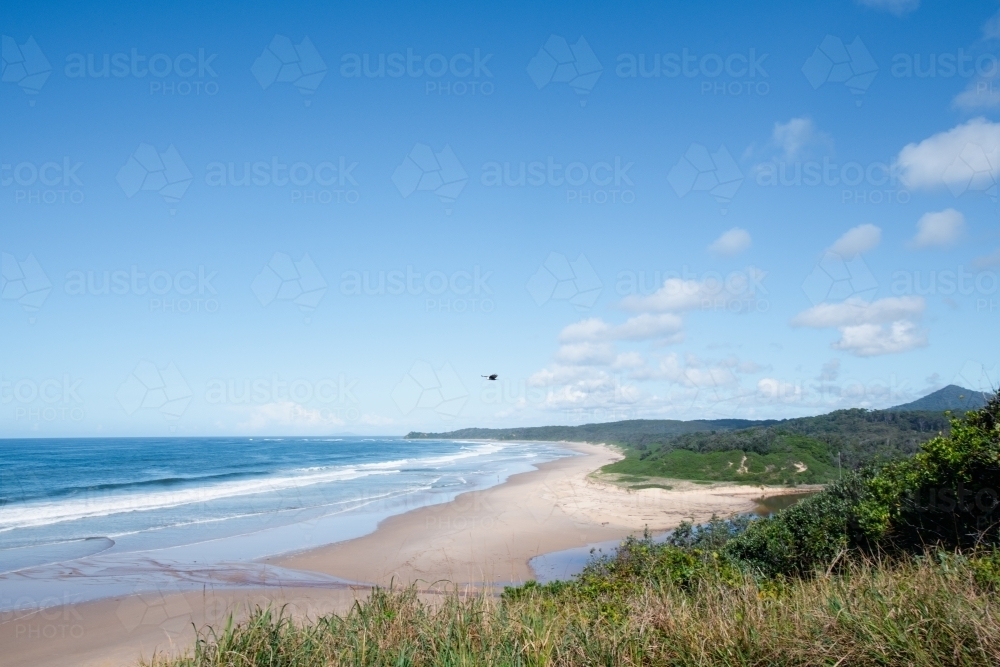 Hungry Head beach, just south of Coffs. - Australian Stock Image