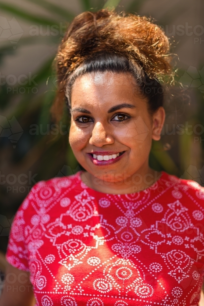 Indigenous Australian woman - Australian Stock Image