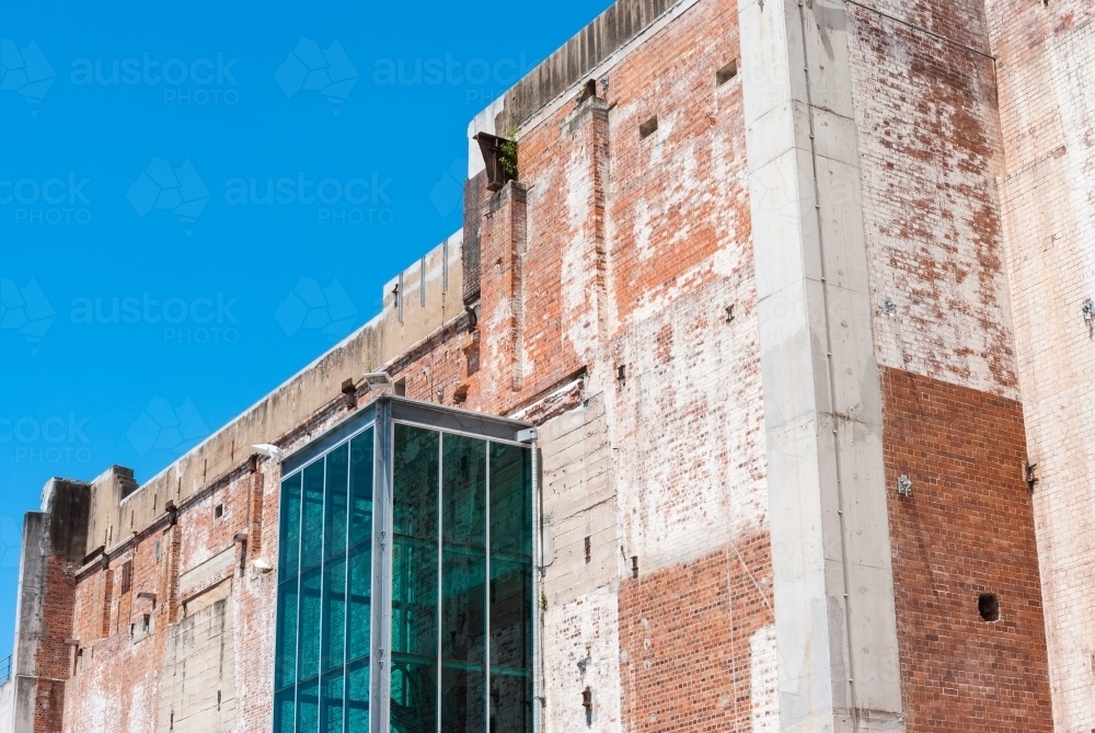 Industrial building against a blue sky - Australian Stock Image