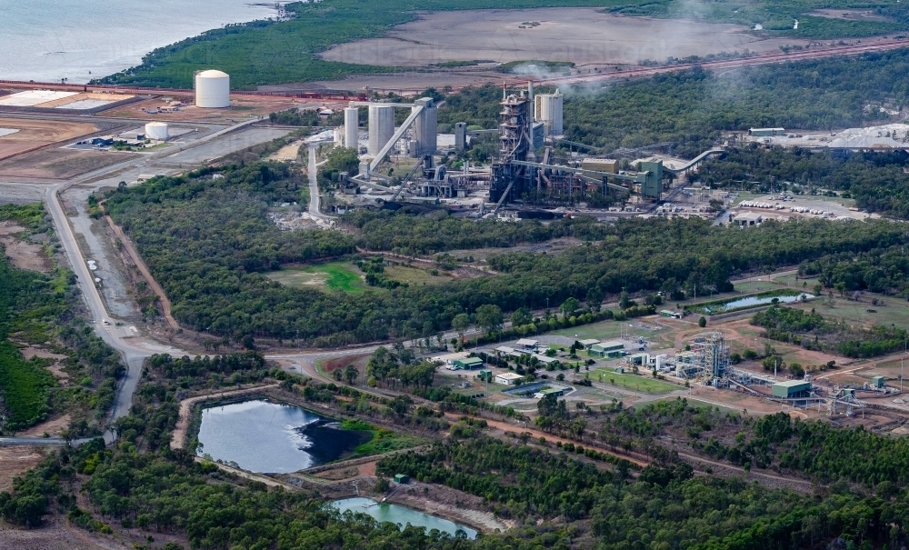 Industrial site in Gladstone, Queensland - Australian Stock Image