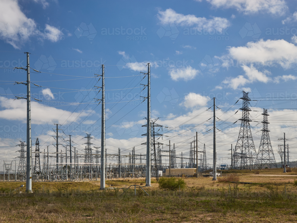 Infrastructure associated with solar farm. - Australian Stock Image