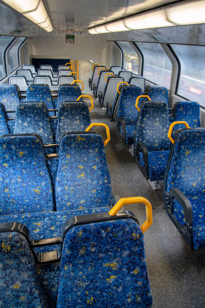Interior of a Sydney train - Australian Stock Image