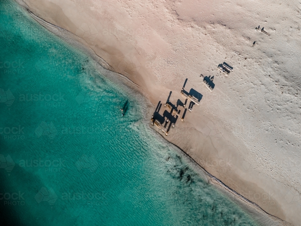 Jurien Bay Old Rusted Jetty - Australian Stock Image