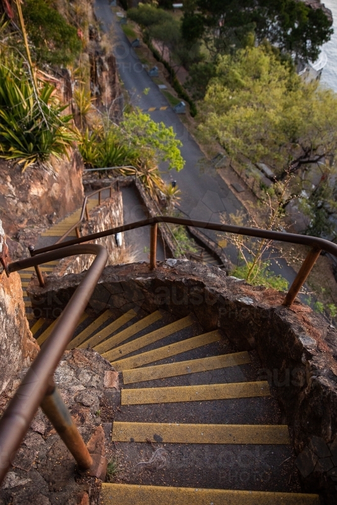 Kangaroo point winding staircase - Australian Stock Image