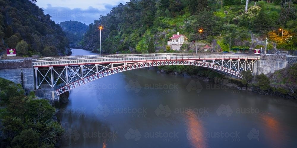 King's Bridge and Cataract Gorge - Australian Stock Image