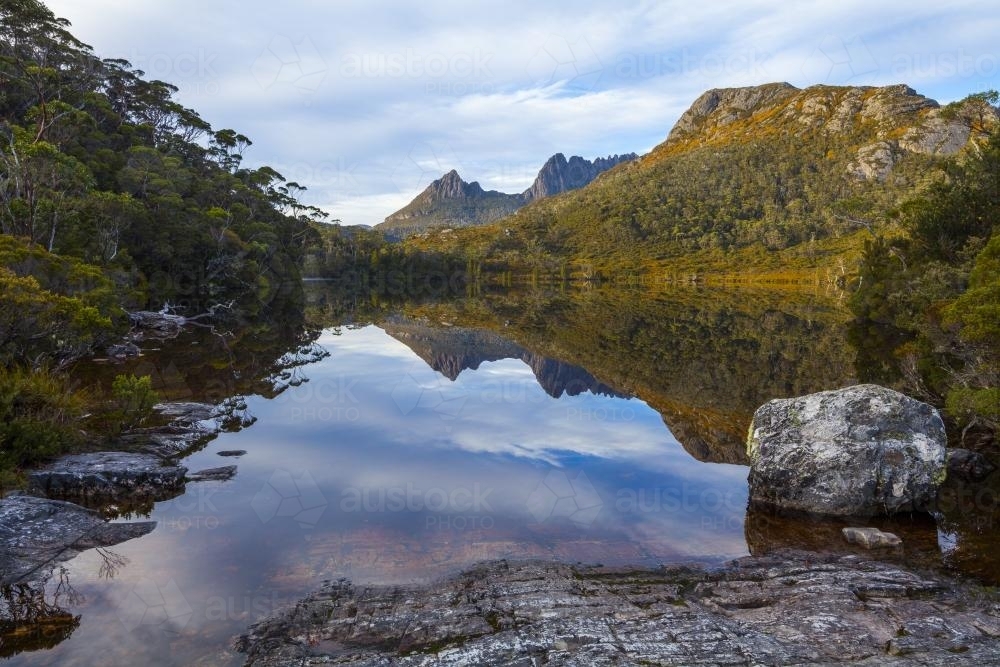 Lake Lilla reflections - Australian Stock Image