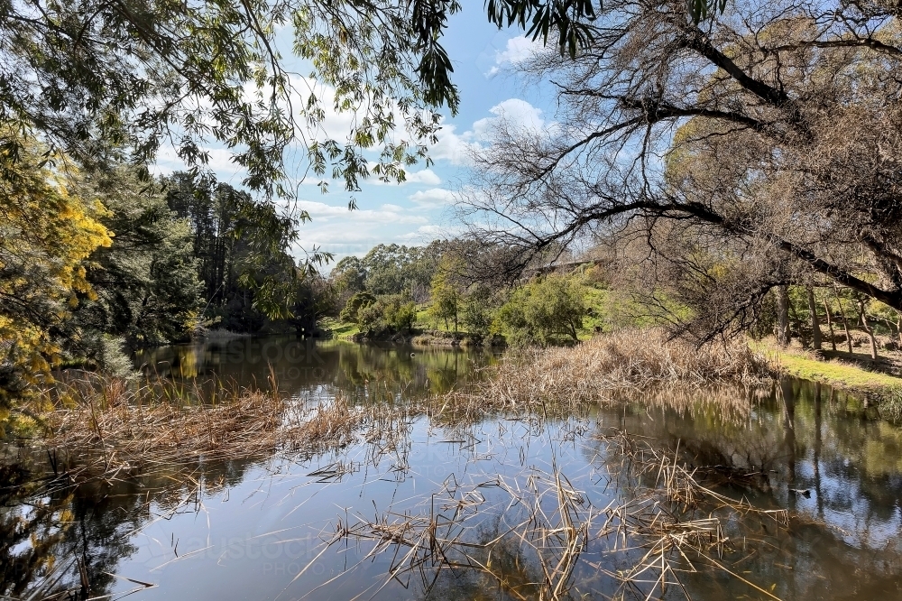 lake scenery landscape in daylight - Australian Stock Image