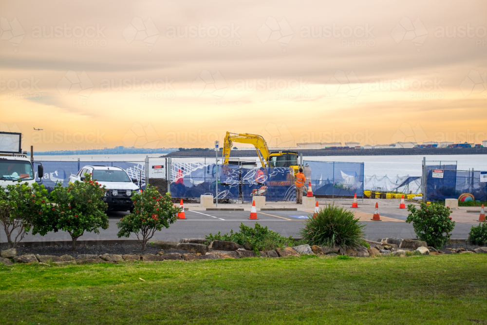 land works at La Perouse - Australian Stock Image
