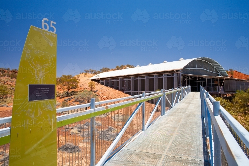 Lark Hill Quarry. The time bridge. - Australian Stock Image