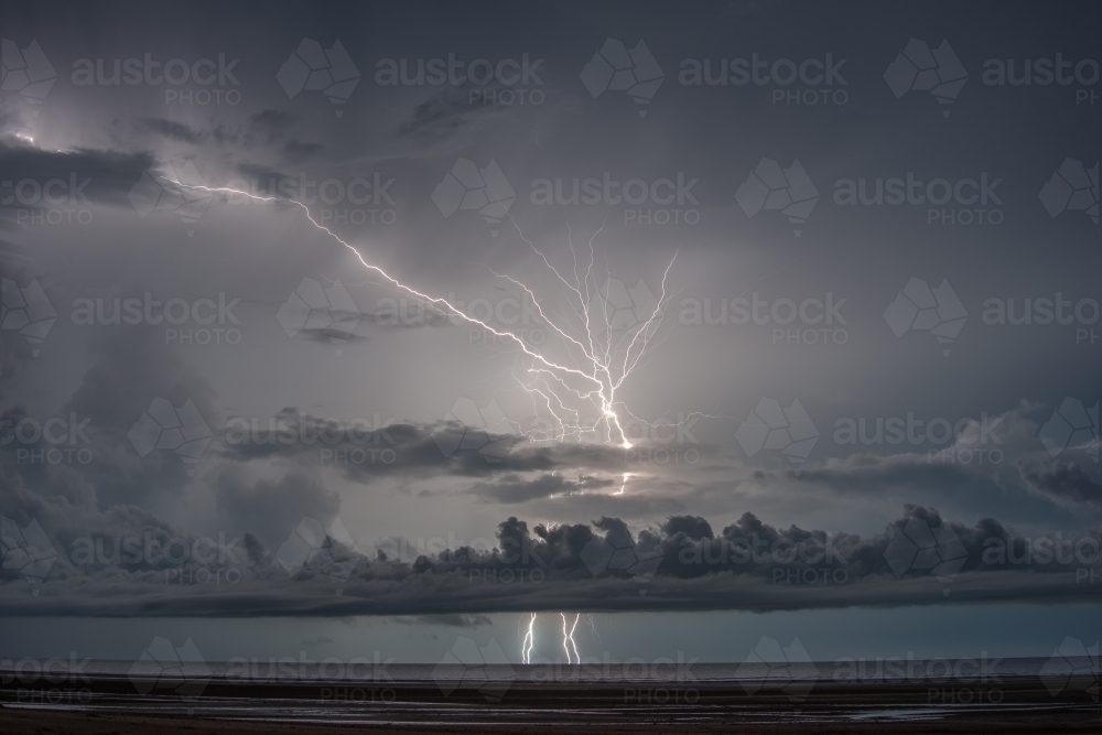 Lightning over the Northern Territory - Australian Stock Image