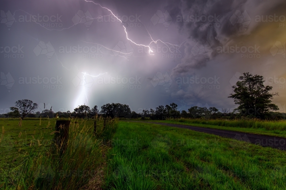 Lightning Storm - Australian Stock Image