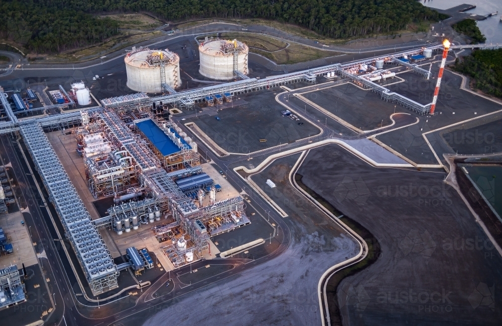 Liquified natural gas plant (LNG) - Australian Stock Image