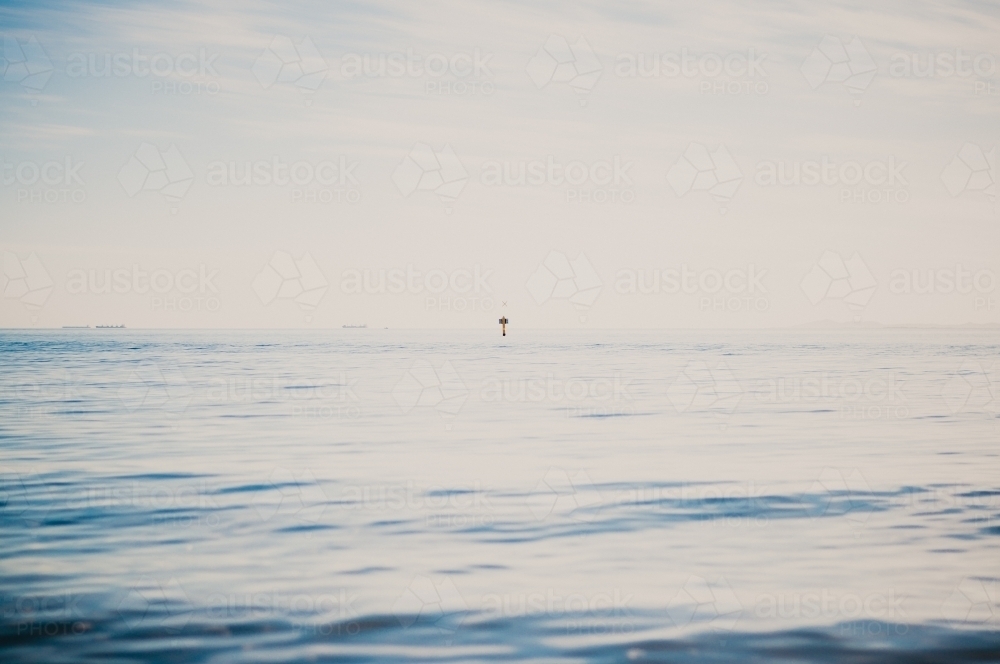 Marker in water, Brighton Beach, Melbourne Victoria - Australian Stock Image