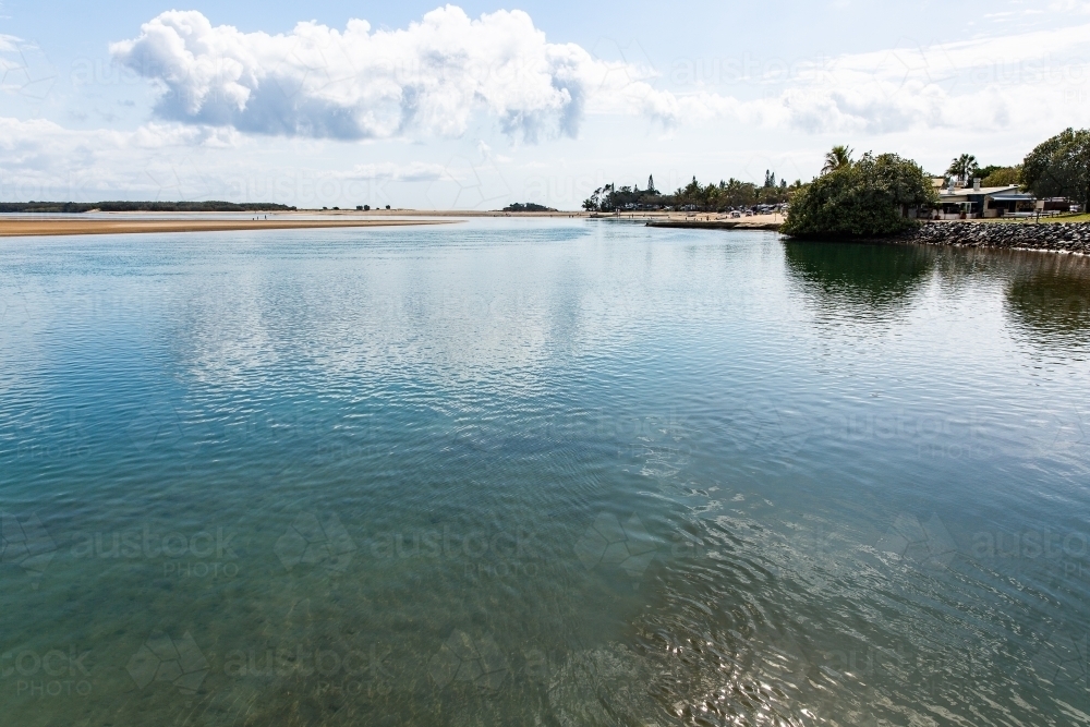 Maroochy River at Cotton Tree - Australian Stock Image