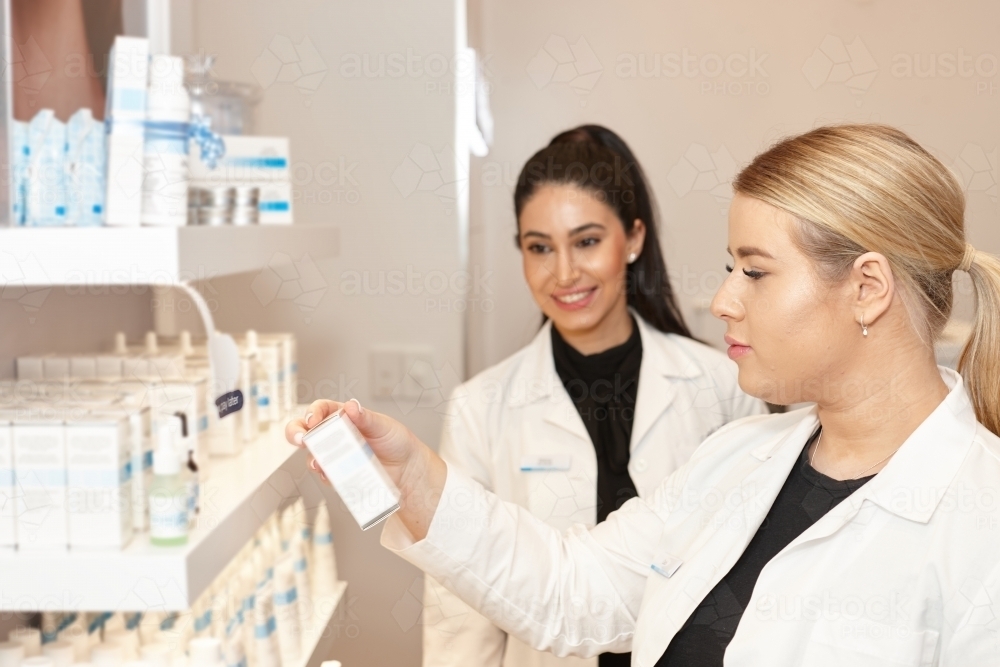 Medical practitioners working together at their practice - Australian Stock Image