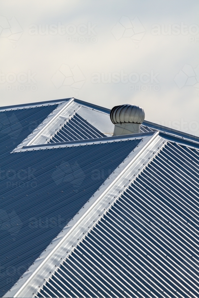 Metal house roof. - Australian Stock Image