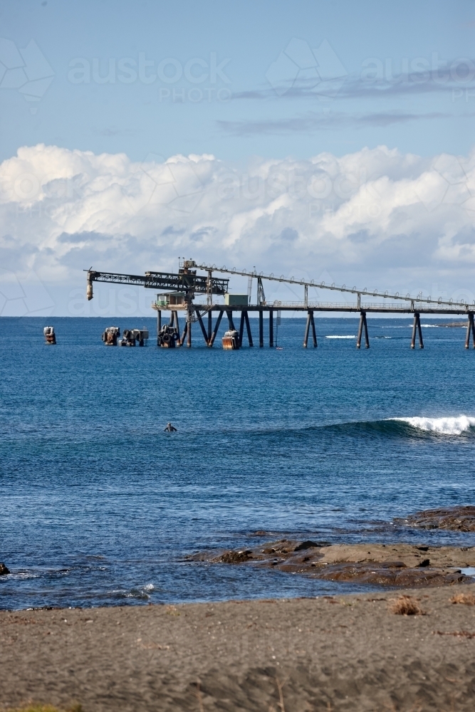 Mining jetty at Shell Cove - Australian Stock Image