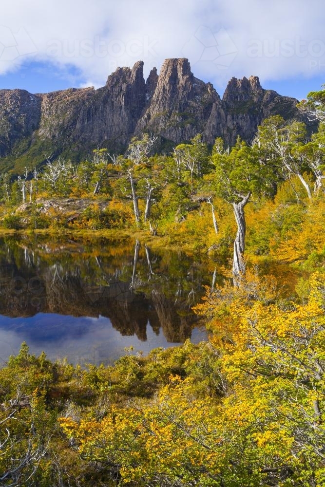 Mt. Geryon and Pool of Memories - Australian Stock Image